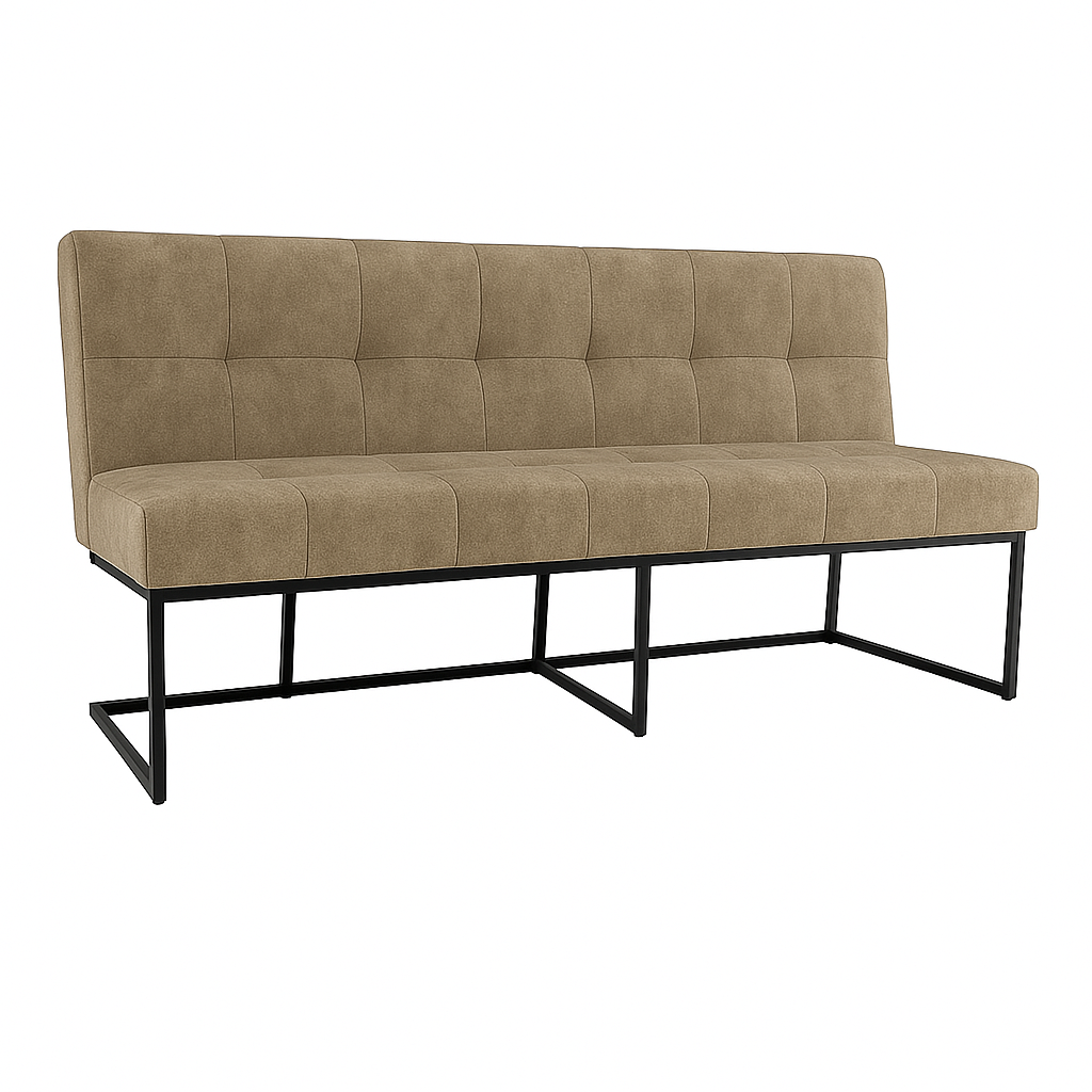 Bancheta catifea CABALLERO culoare BEJ INCHIS