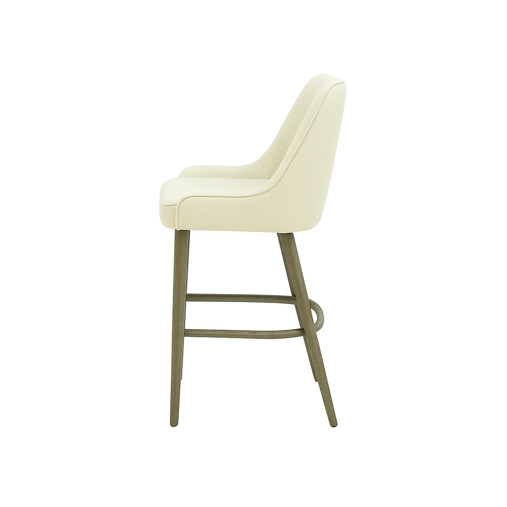 Scaun bar piele ALBASTRA | model GINA