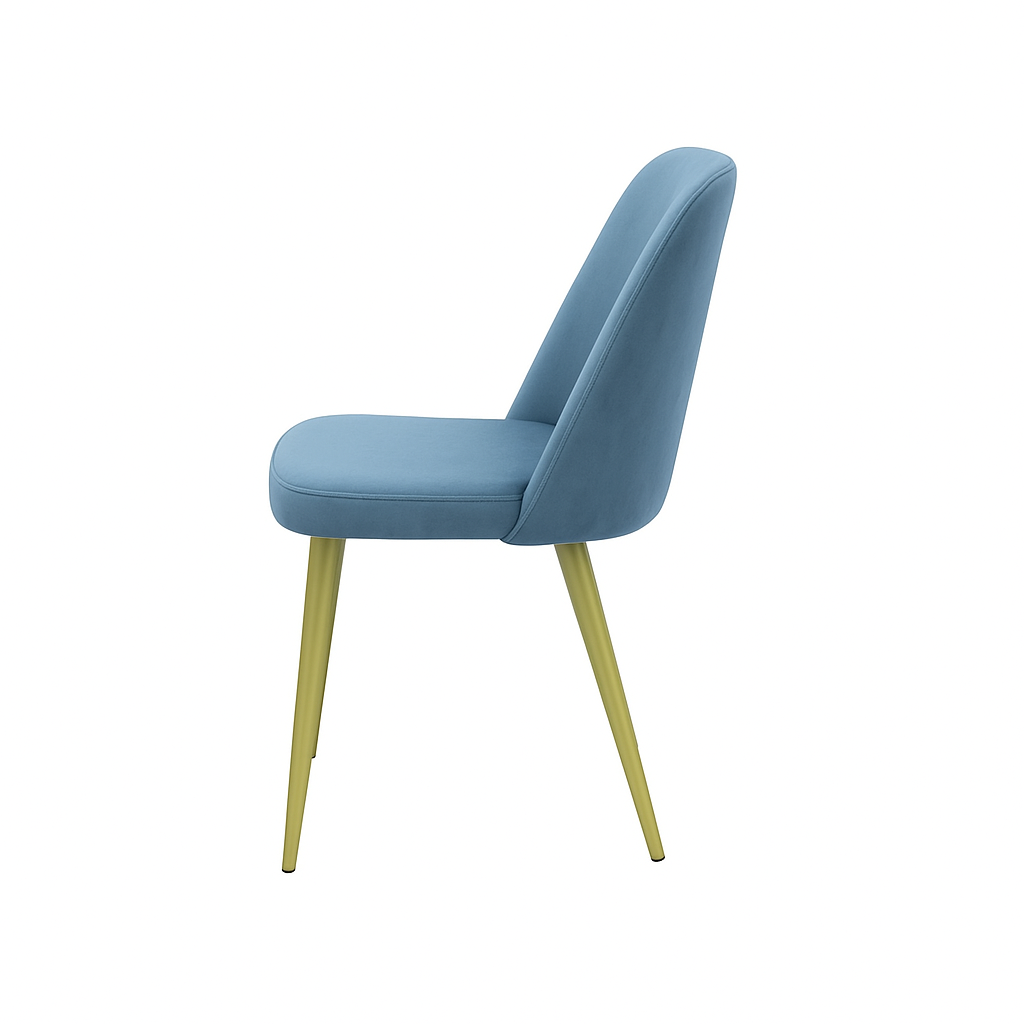 Scaun catifea GALBENA | model FOX