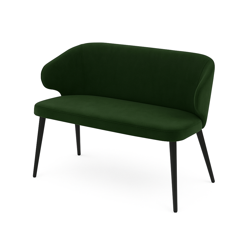 Bancheta catifea CAPRICE culoare VERDE