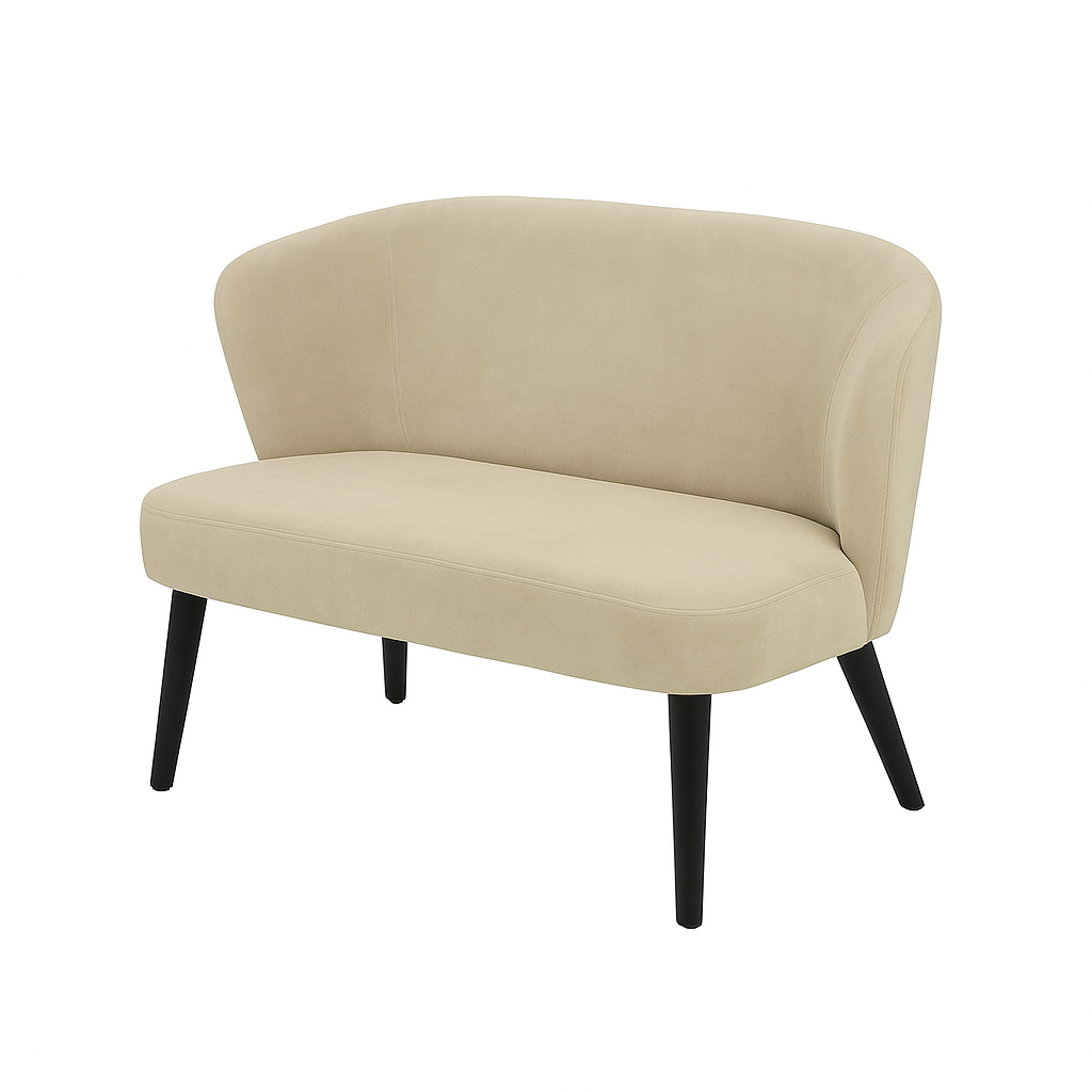 Bancheta catifea LOTUS culoare BEJ