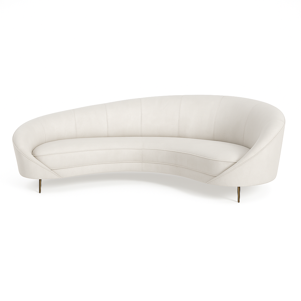 Canapea YAN catifea BEJ DESCHIS