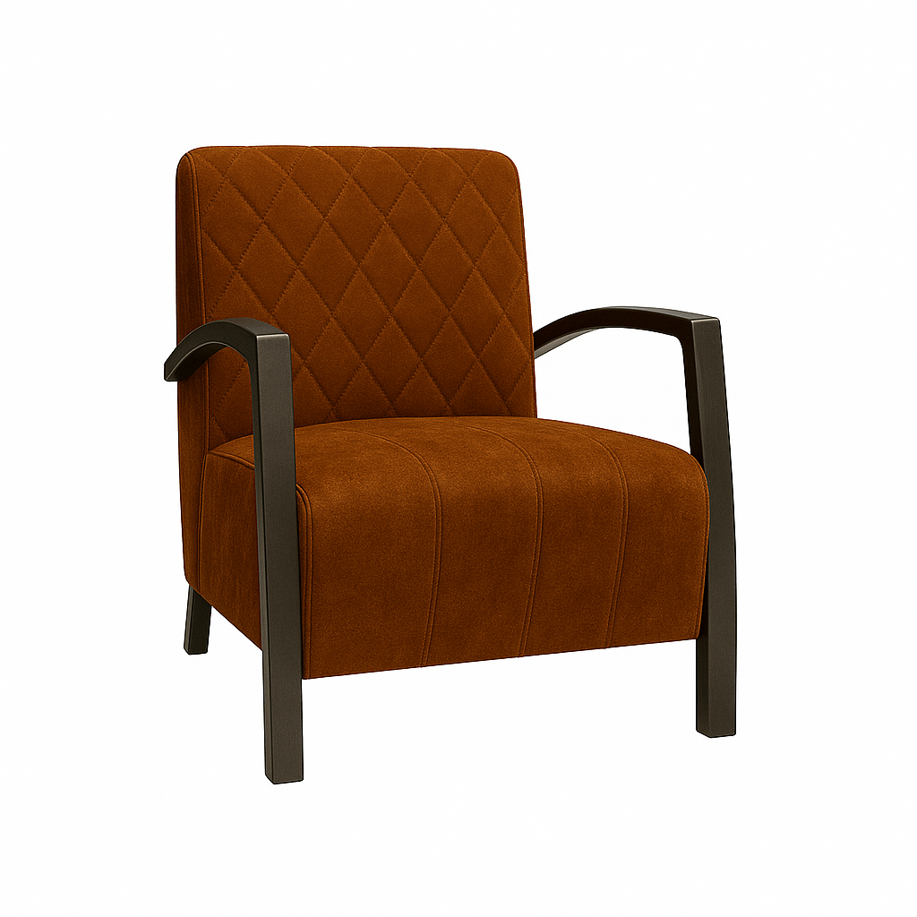 Fotoliu catifea MARO | model DIAMOND