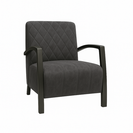 Fotoliu catifea GRI | model DIAMOND