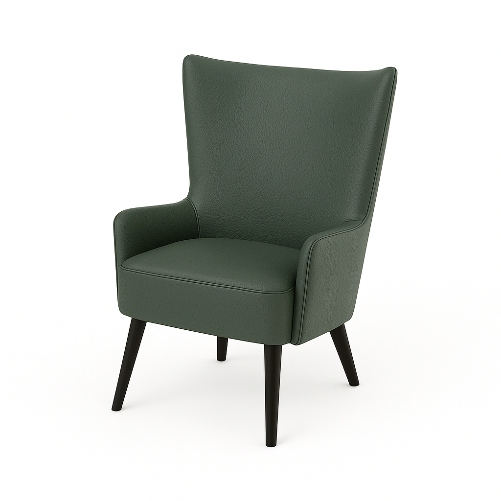 Fotoliu piele VERDE | model LAURA