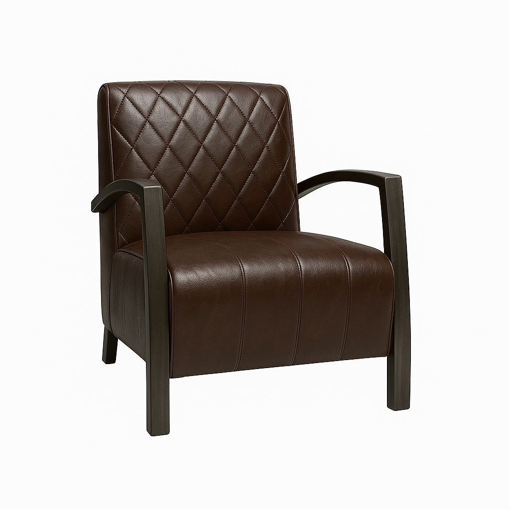 Fotoliu piele BRENDY | model DIAMOND