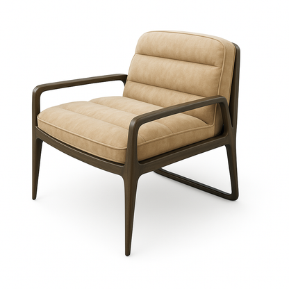 Fotoliu catifea DARI culoare BEJ