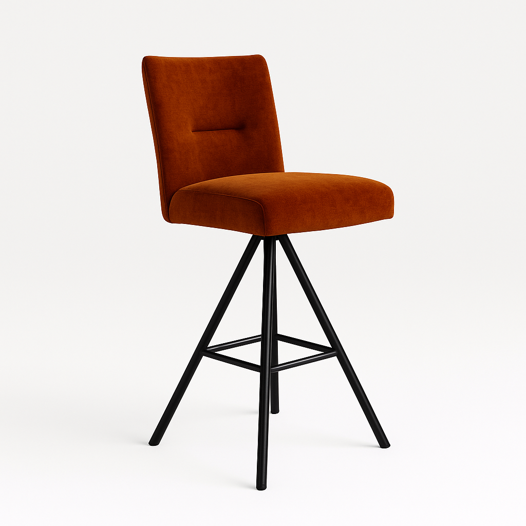 Scaun bar catifea MARO | model INDU