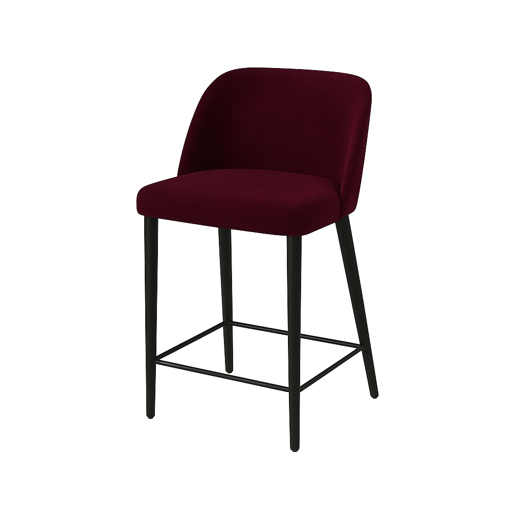 Scaun insula catifea GALBENA | model IVA