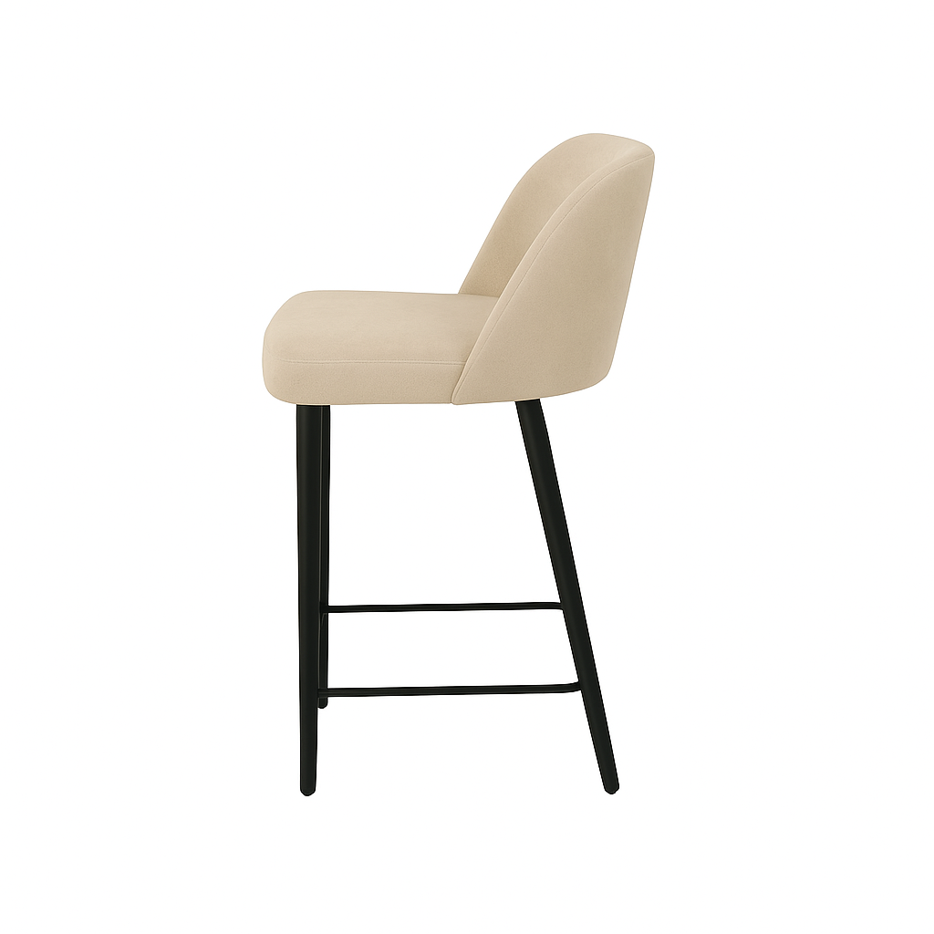 Scaun insula catifea GALBENA | model IVA