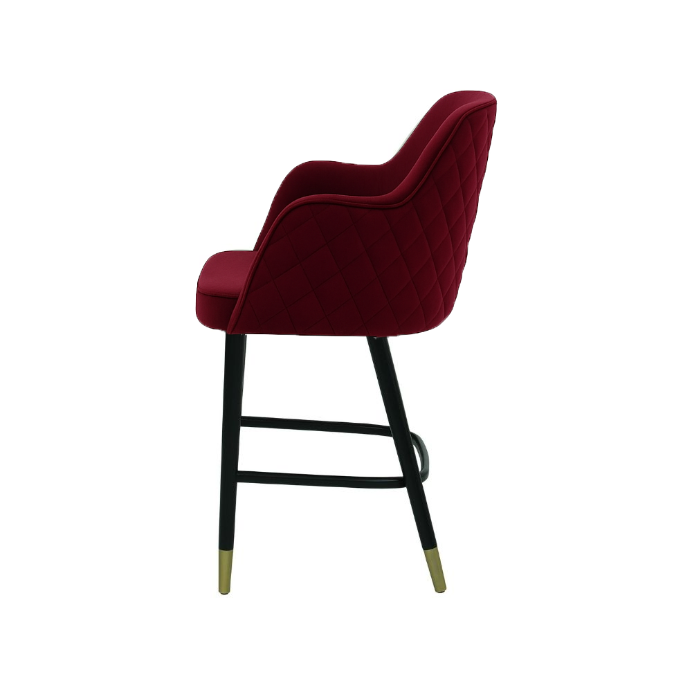 Scaun bar catifea VERDE | model PINO X