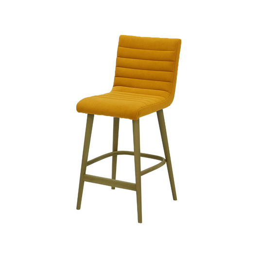 Scaun insula catifea GALBENA | model RIGA