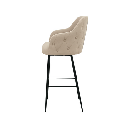 Scaun bar catifea GALBENA | model TEONA