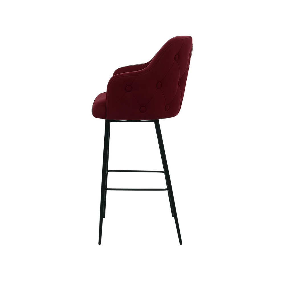 Scaun bar catifea VERDE | model TEONA