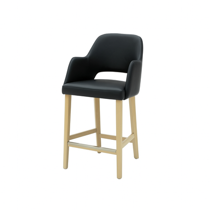 Scaun bar piele GALBENA | model APRIL