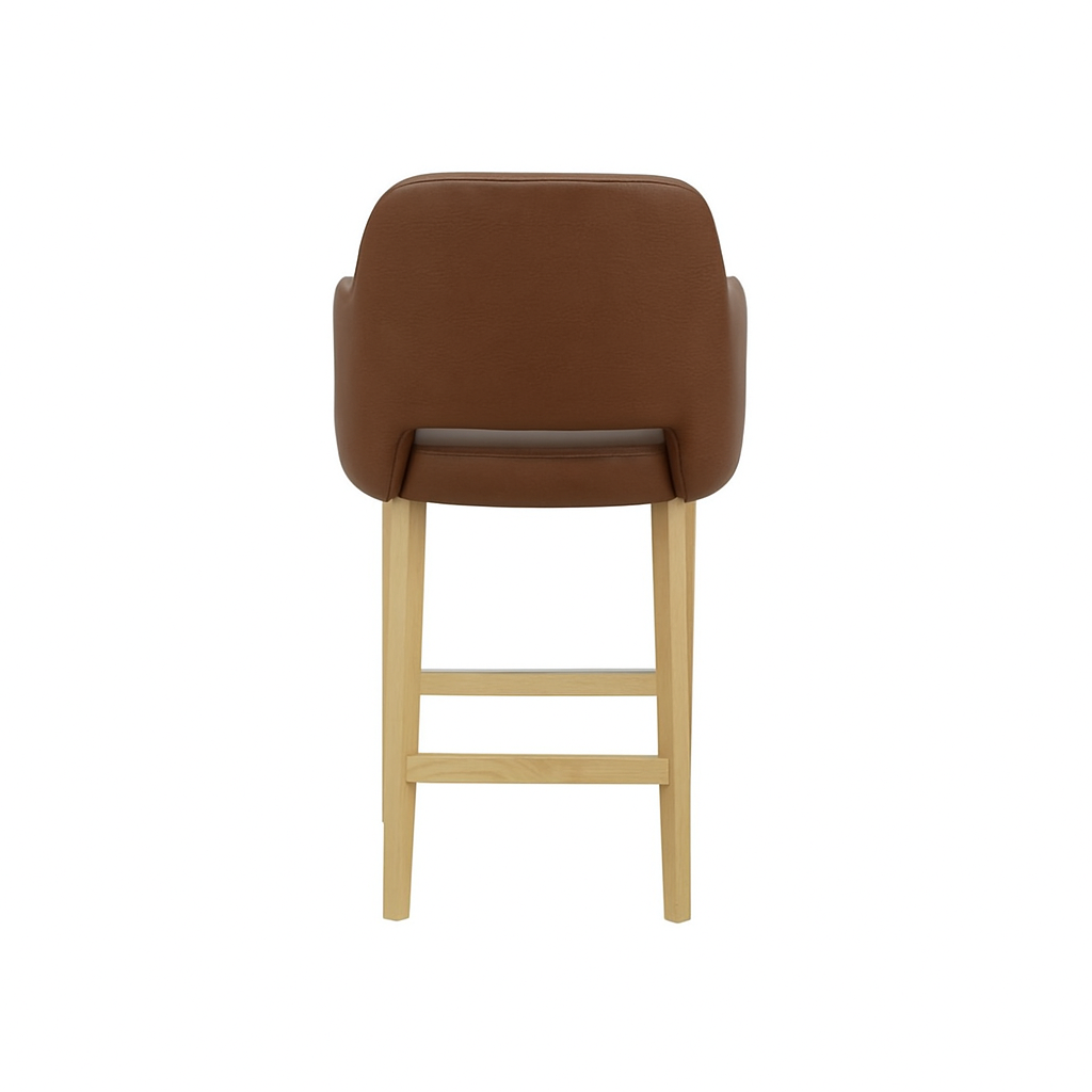 Scaun bar piele VERDE | model APRIL