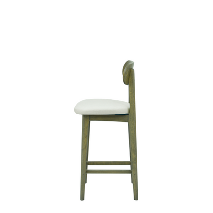 Scaun bar piele VERDE | model CLEO