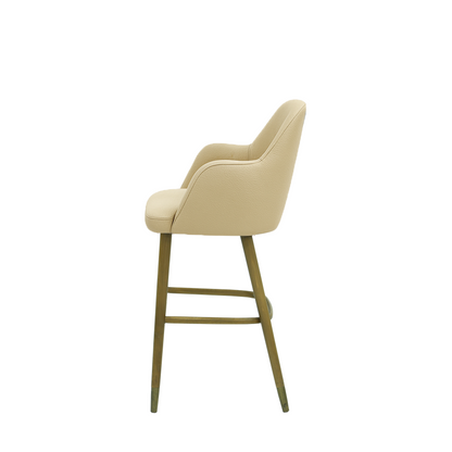 Scaun bar piele BEJ | model PINO