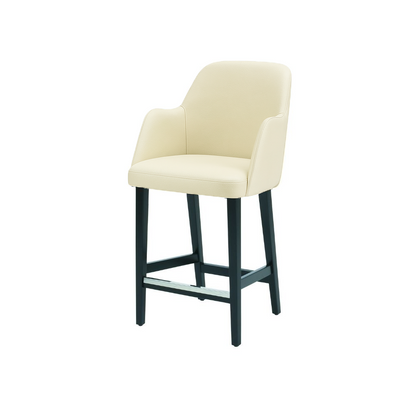 Scaun de bar piele BEJ | model PINO