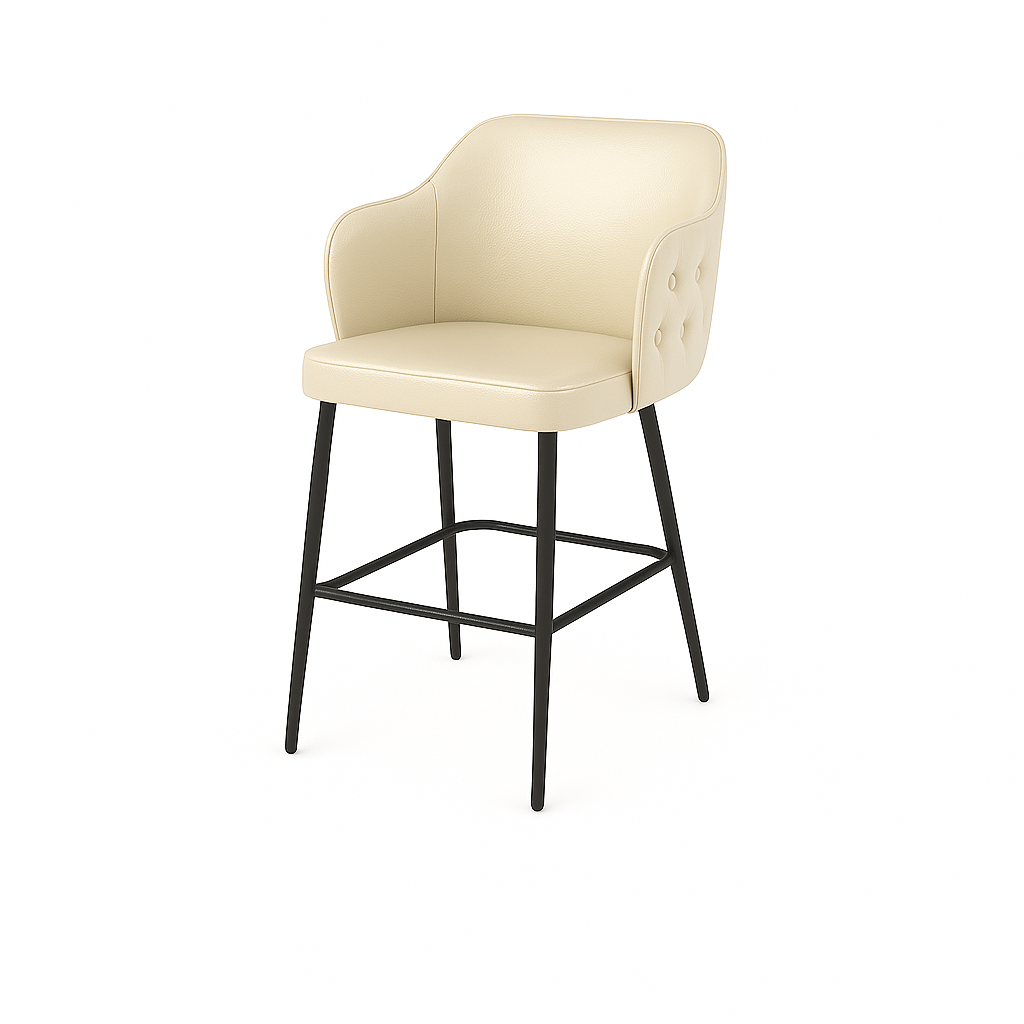 Scaun bar piele VERDE | model TEONA