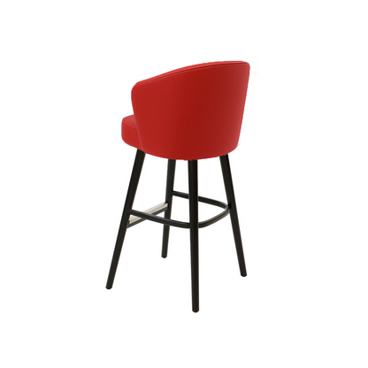 Scaun bar piele naturala BEJ | model BRUNO