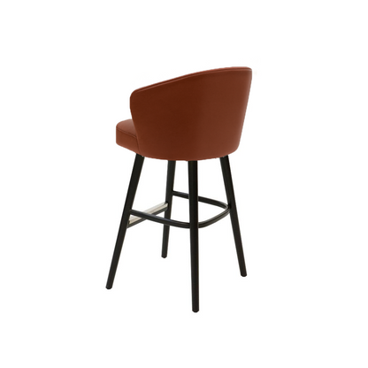 Scaun bar piele naturala BEJ | model BRUNO