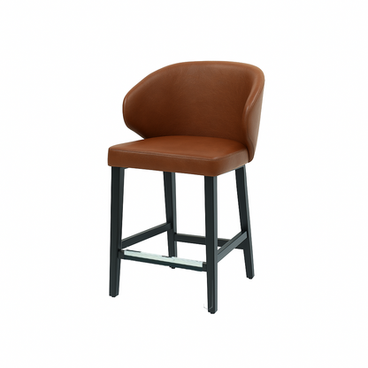 Scaun bar piele naturala VERDE | model CAPRICE