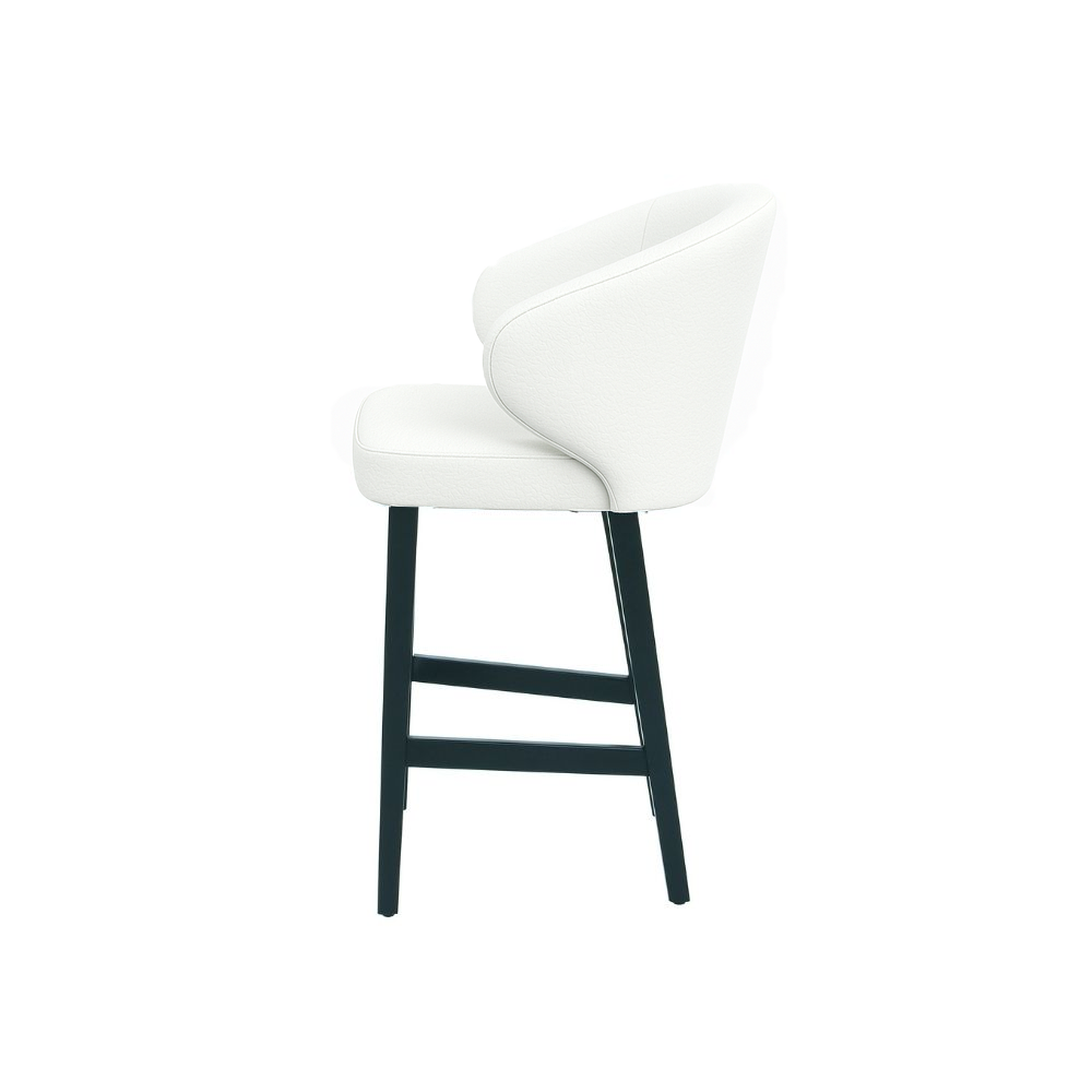 Scaun bar piele naturala GALBENA | model CAPRICE