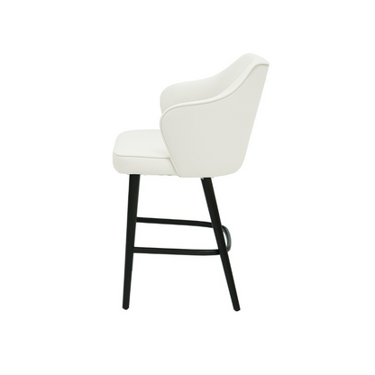 Scaun bar piele naturala BEJ | model ZEUS