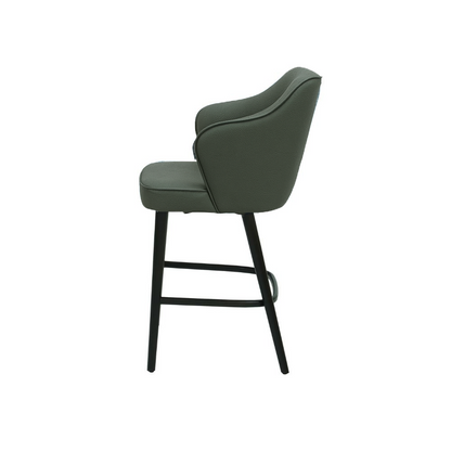 Scaun bar piele VERDE | model ZEUS