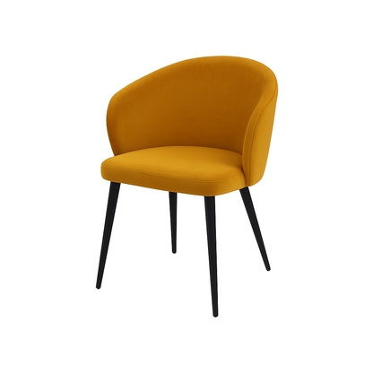 Scaun catifea GALBENA | model CAPRISO