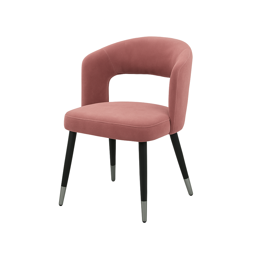 Scaun catifea ROZ | model SANDY