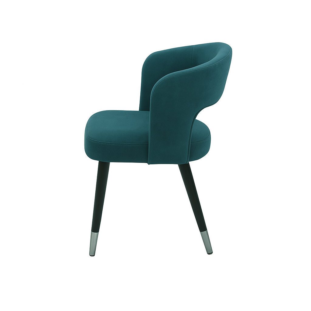 Scaun catifea GALBENA | model SANDY