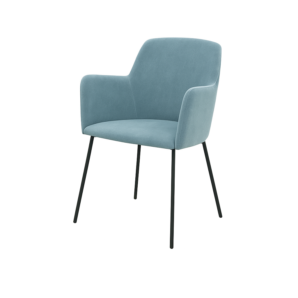 Scaun catifea ALBASTRA | model SIGMA