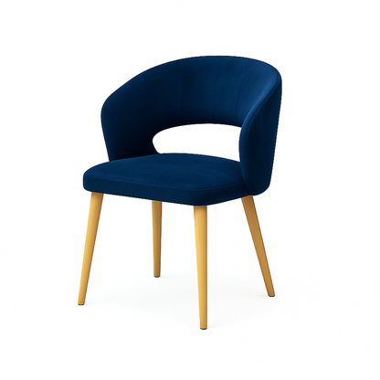 Scaun catifea NEAGRA | model THOMAS