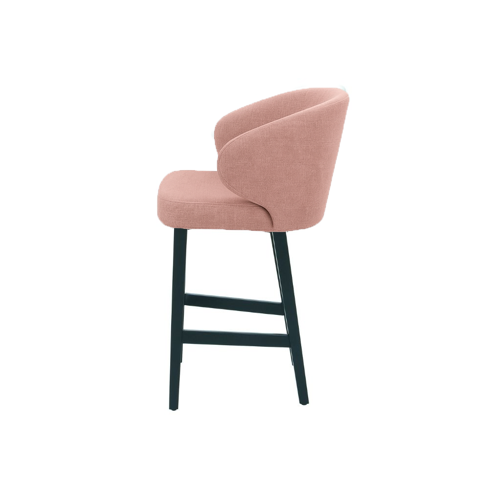 Scaun de bar catifea ALBASTRA | model CAPRICE