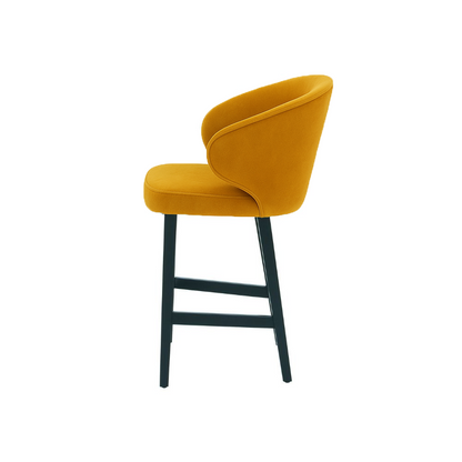 Scaun de bar catifea BEJ | model CAPRICE