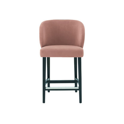 Scaun de bar catifea ALBASTRA | model CAPRICE