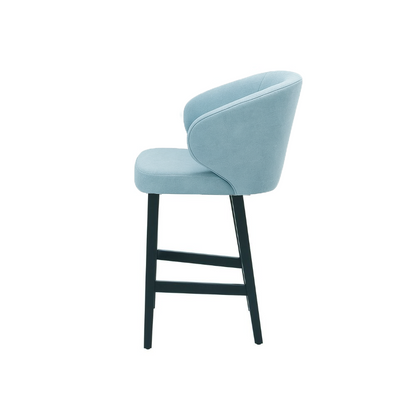 Scaun de bar catifea TURCOAZ | model CAPRICE