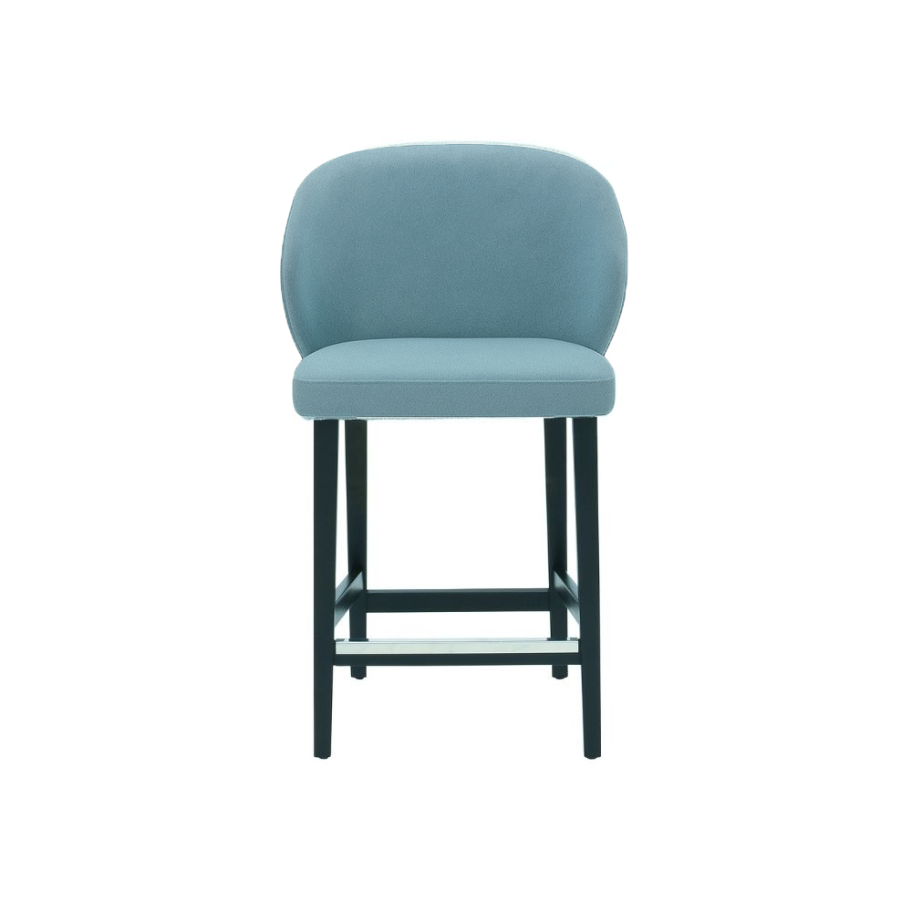 Scaun de bar catifea VERDE | model CAPRICE