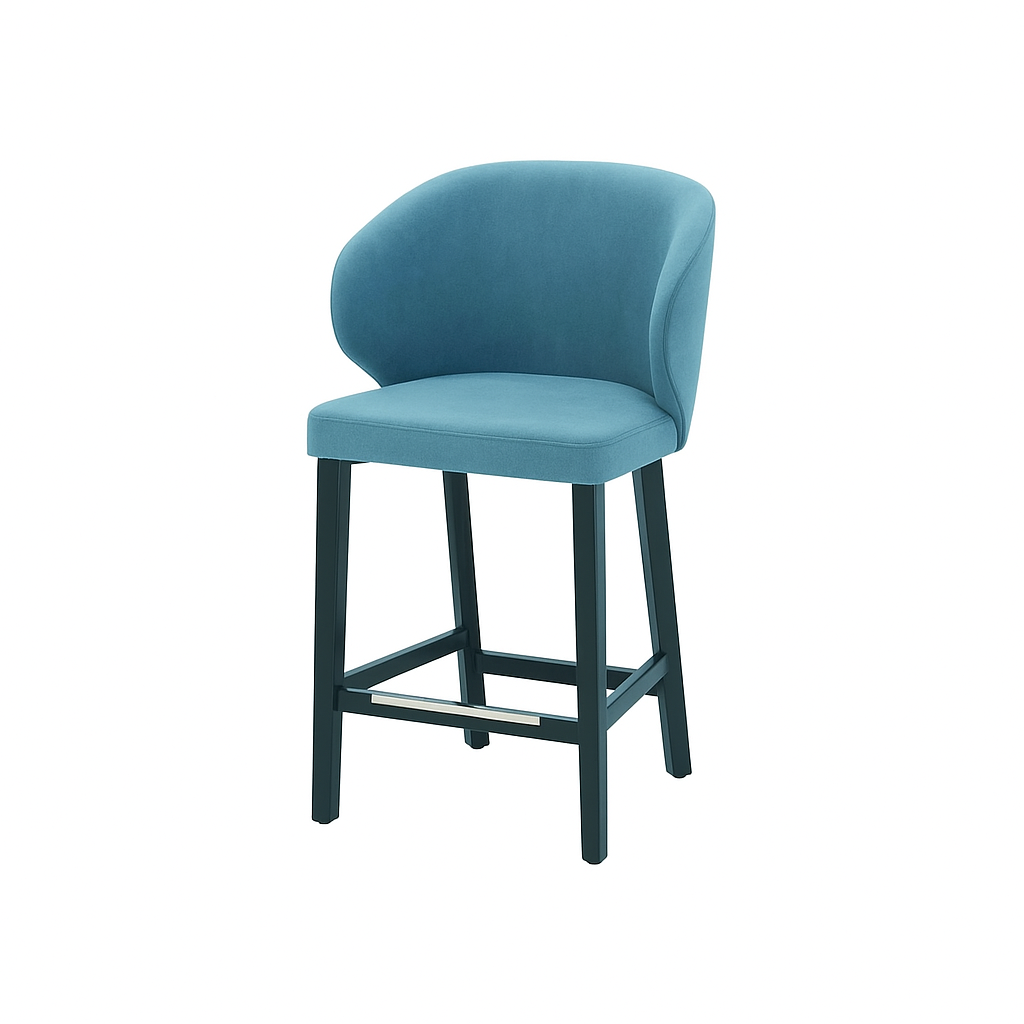 Scaun de bar catifea BEJ | model CAPRICE