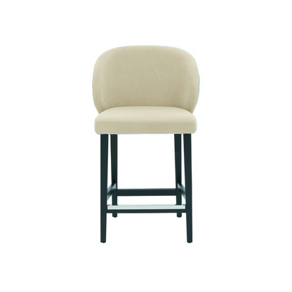 Scaun de bar catifea BEJ | model CAPRICE