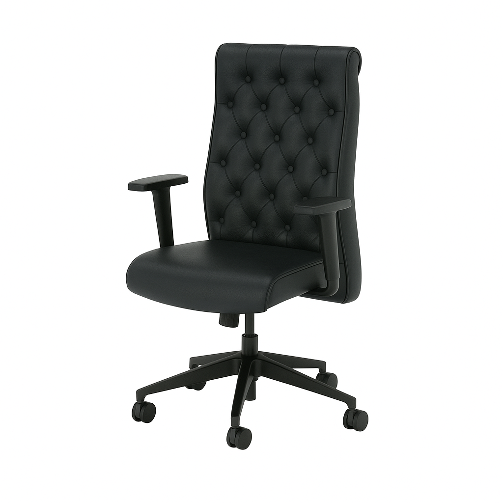 Scaun piele naturala NEAGRA | model ACTIVE
