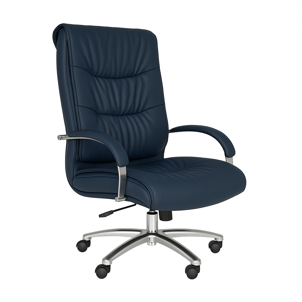 Scaun birou piele ALBASTRA | model BIG STAR P