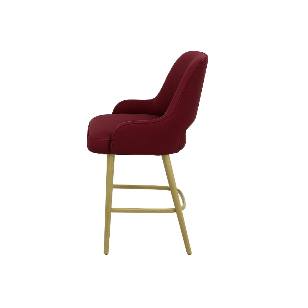 Scaun insula catifea BORDO | model HUGO