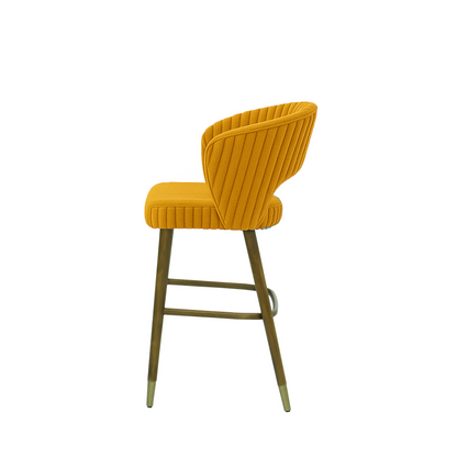 Scaun insula catifea GALBENA | model THOMAS