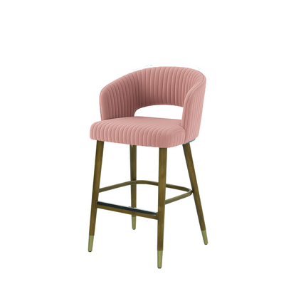 Scaun insula catifea ROZ | model THOMAS