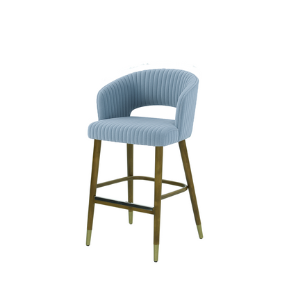 Scaun insula catifea ALBASTRA | model THOMAS