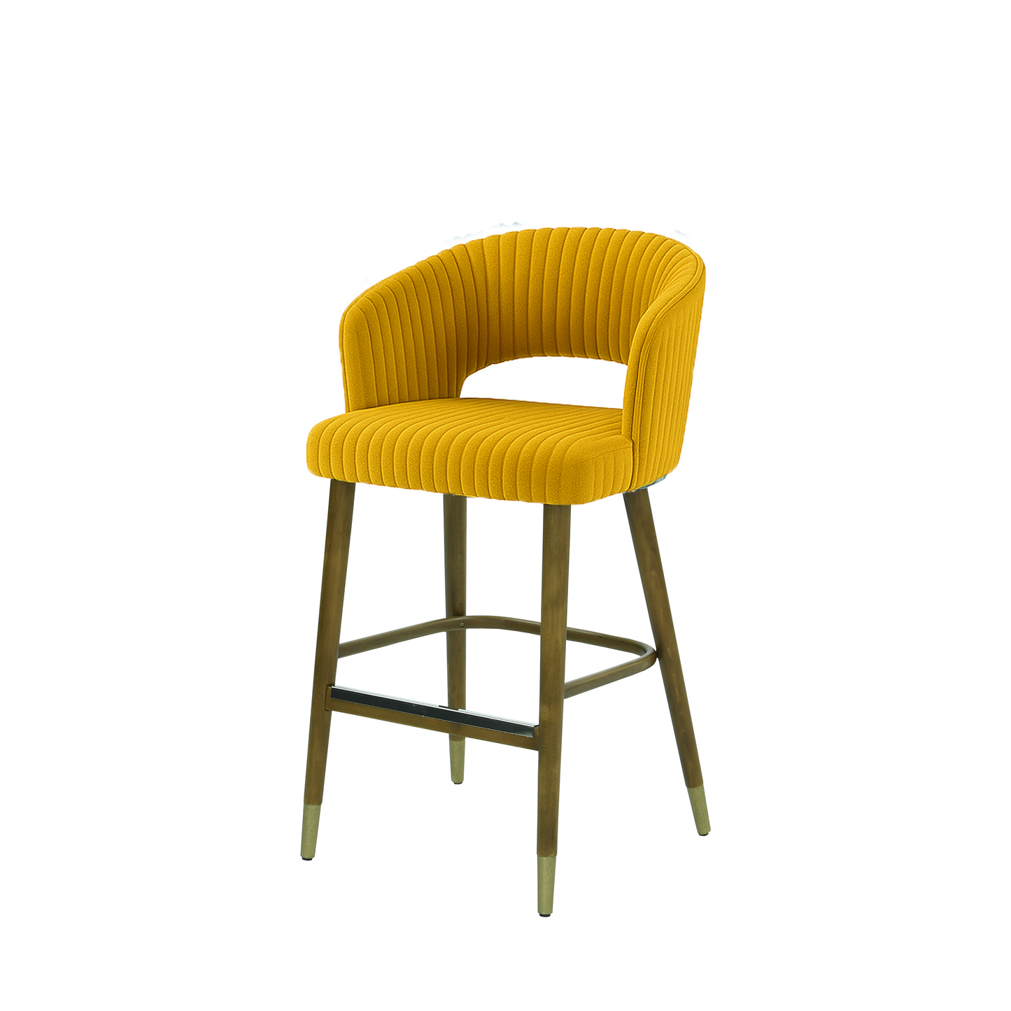 Scaun insula catifea GALBENA | model THOMAS