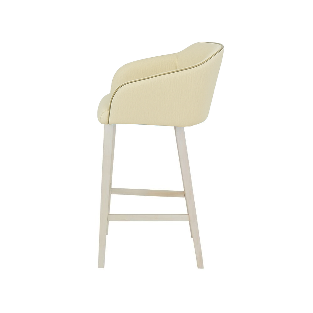 Scaun bar piele ALBA | model CROCO